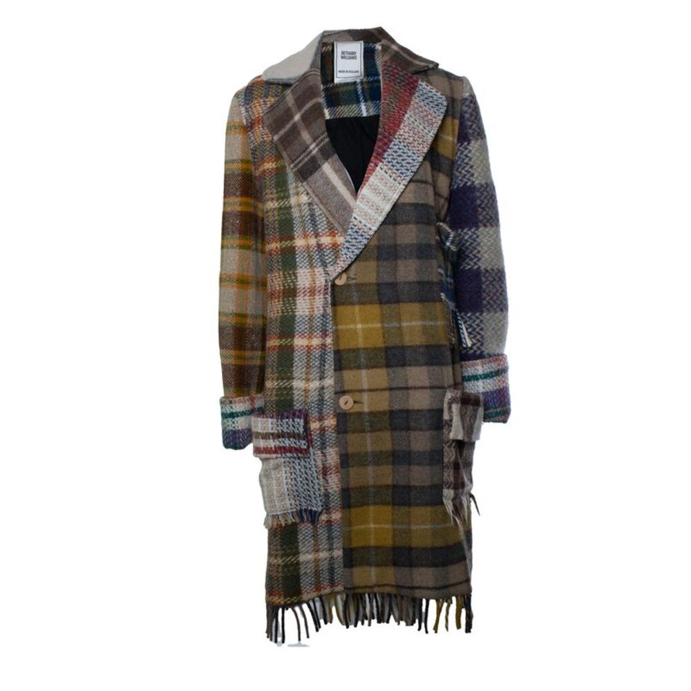 Bethany Williams, blanket patchwork coat